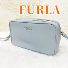 ✨保存袋付き✨フルラ リリー カメラバック 斜め掛け レザー グレー