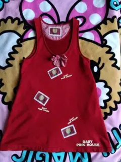 ベビーピンクハウスジャンパースカート１２０cm