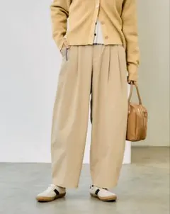 【新品タグ付き】イージーケアコクーンワイドパンツМ