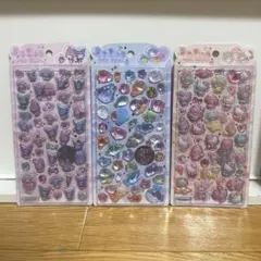 【新品正規品】うるちゅるポップシール　サンリオ　海の生き物　3点セット