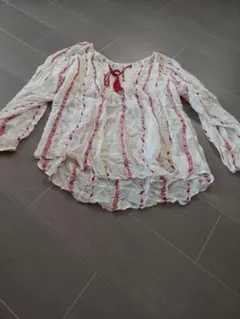 13★新品未使用 Ungrid シフォン刺繍ブラウス 長袖 ホワイトのサムネイル