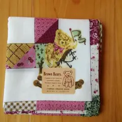 ハンカチ　ブラウンベアーズ