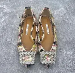 PIPPICHIC ANNA V JEWERLY フラットシューズ　38 ピンク