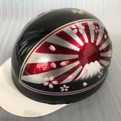 カスタムコルク半 黒ラップ✘Candyレッド富士日章 七色ラメ 文字変更