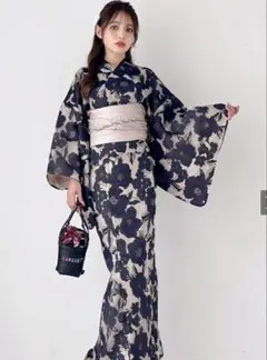 GRL 花柄浴衣・帯セット