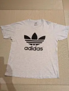 希少品 レア 80s USA製 adidas 万国旗タグ 両面トレフォイルロンT 