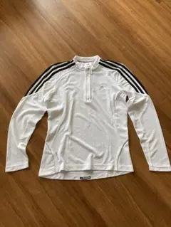 adidas ホワイト長袖シャツ Sサイズ　女性用