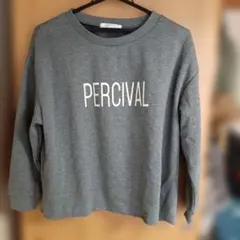 ＊BACK NUMBER＊杢チャコールグレーにロゴプリント入り裏ベロアトレーナー