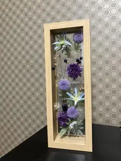 紫系 プリザーブドフラワーと造花のアレンジメント お供えなど