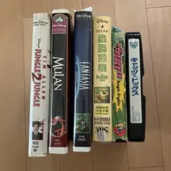 ディズニー、ワーナー アニメ VHS 6本　英語