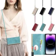 iPhone11 Pro 肩掛け 斜めがけ ショルダー 手帳型 ケース 財布型