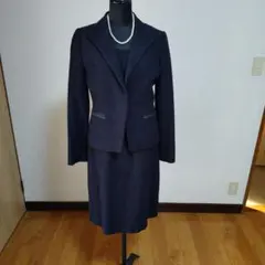 【UNTITLED】ネイビー ツイード ワンピーススーツ セット