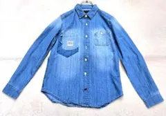 リベットアンドサージ デニム長袖シャツ　F　レディース