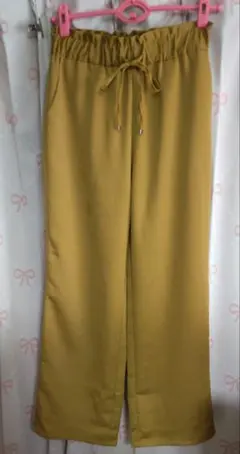 マスタード イージーパンツ ゴムウエスト
