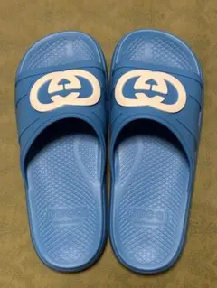 【未使用品】GUCCI グッチ サンダル ラバーサンダル ブルー 27cm 2025年最新】gucci サンダル 27の人気アイテム - メルカリ