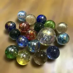 ビー玉　ガラス玉　 18個