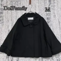 【ドゥファミリー】黒 ショート丈コート Mサイズ レディース a4011