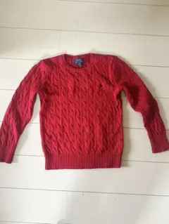 美品 ほぼ未使用 POLO RALPH LAUREN赤キッズ150
