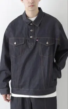 【is-ness / イズネス】PULLOVER DENIM JACKET 2026年最新】is-ness メンズ Gジャン・デニムジャケットの人気アイテム