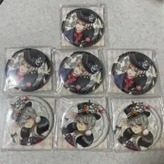 柱展　キービジュアル グリッター缶バッジセット【煉獄杏寿郎】7点セット 柱展 キービジュアル グリッター缶バッジセット【煉獄杏寿郎】7点