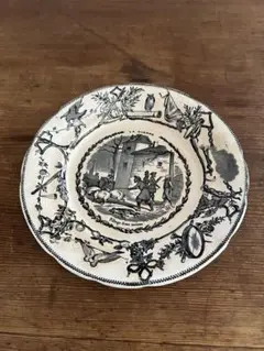 希少　美品　ジョワジールロワ　 薔薇　コンポティエ　フランスアンティーク コンポティエ Choisy-le-Roi(ショワジールロワ) Japonnais 枯れ