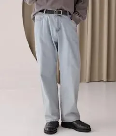 MONO-MARTルーズストレートデニムパンツ/セミワイドデニムパンツ