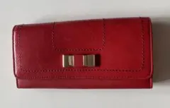 REBECCA TAYLOR レベッカテイラー 牛革　長財布　レッドのサムネイル