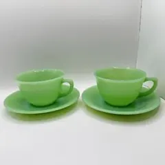 アメリカ食器 ファイヤーキング ジェダイ カップ＆ソーサー3客セット