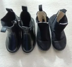 ブラックブーツキッズ（2足セット）size19〜size20