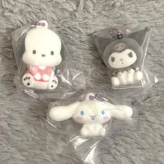 サンリオ　ふわわフロッキーマスコット　ポチャッコ　クロミ　シナモロール