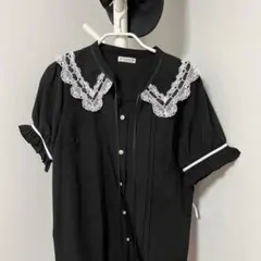 axes femme ブラック 半袖シャツ