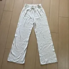 UNIQLO/ユニクロ ウォッシャブルニットリブパンツ 【M ナチュラル】