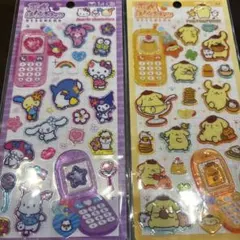 平成ハッピーフォン　サンリオキャラクターズ & ポムポムプリン シール
