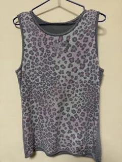 豹紋亮片坦克背心