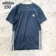 【adidas】アディダス ジュニアｔシャツ ロゴプリント サイドライン 150