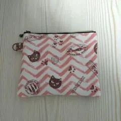 猫柄ハンドメイドポーチ