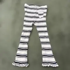 ZARA ボーダー リブパンツ 98cm 2-3歳用のサムネイル