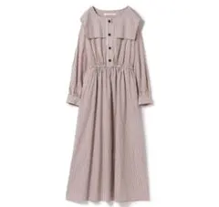 レイビームス ストライプロングワンピース