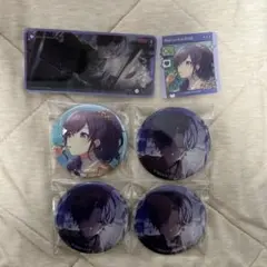 s*e様 プロセカ グリッター缶バッジ メモステ 朝比奈まふゆ