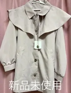 【完売品・新品未使用】 GRL ベルト付き2wayケープトレンチコートピンク