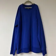 ノースフェイス青色 ブルーL長袖カットソー ポケット付き　ユニセックス