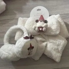 リルリンリン　イヤーマフ　マフラー　2点セット　ディズニー　クリスマス 本日発送