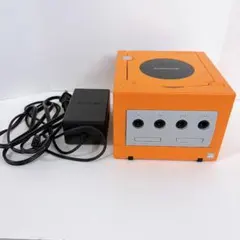 任天堂 ゲームキューブ オレンジ 本体 DOL-001 本体と電源ケーブルのみ