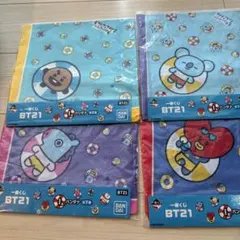 BT21 一番くじ I賞 バンダナ 4種セットのサムネイル