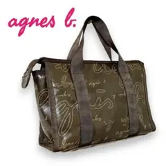 agnes b. アニエスベー ミニトートバッグ ブラウン 手提げ レディース