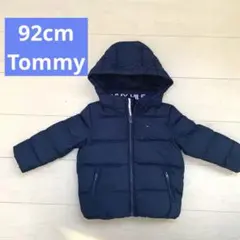 Tommy Hilfiger フード付きダウンジャケット 92cm ネイビー