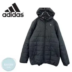 adidas ダウンジャケット パーカー 黒 アウター スポーツ