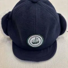 petit main フリースフライトキャップ ネイビー