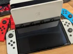 【美品・追加Joy-Con付】Switch 有機ELモデル 本体＋充電スタンド