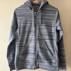 Nike Therma-Fit パーカー S グレー系ストライプ